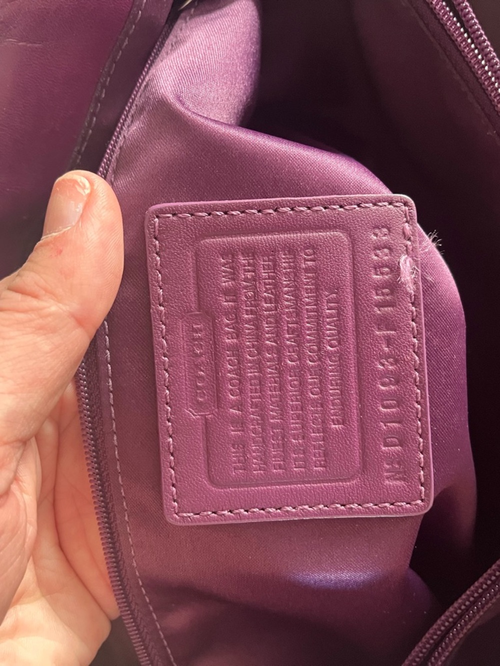 Coach Penelope Signature Shoulder Bag in Purple Plum - Picture 11 of 12
